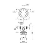 Antonio Lupi Tank Bateria jednouchwytowa natryskowa podtynkowa Czarny mat TANKD