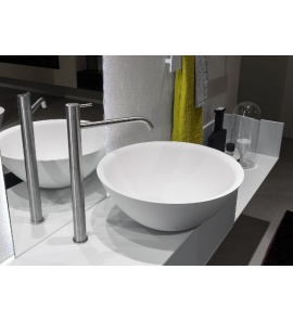 Antonio Lupi Servotondo Umywalka Stawiana na blacie 50 cm biała TONDOMOOD