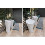 Antonio Lupi Tuba Umywalka wolnostojąca ∅50,4xh90 cm biała TUBA3