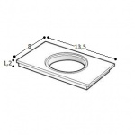 Antonio Lupi Uchwyt na Kubek/Dozownik do Mydła 13,5 cm TAPE5