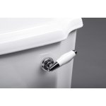 Aqualine Antik Miska do kompaktu ze spłuczką, z rączką i deską wolnoopadającą 76x48 biały połysk AK107-01