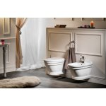 Aqualine Antik Miska wisząca 53x36 z deską wolnoopadającą biały połysk AN320+KC0303