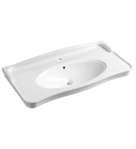 Aqualine Antik Umywalka 100x50 biały połysk AN100