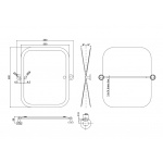 Burlington Lustro ścienne 50x62 cm Chrom A40CHR