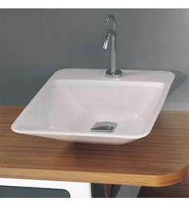 Area/Alice Ceramica Edge Umywalka ścienna/stawiana na blat 44x54 cm biała 26120101 Tylko 1 sztuka w takiej cenie!