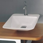 Area/Alice Ceramica Edge Umywalka ścienna/stawiana na blat 44x54 cm biała 26120101 Tylko 1 sztuka w takiej cenie!