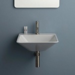 Area/Alice Ceramica Edge Umywalka ścienna/stawiana na blat 44x54 cm biała 26120101 Tylko 1 sztuka w takiej cenie!