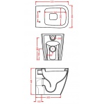 Artceram A16 WC Stojący biały 36x52 cm ASV00201;00