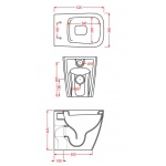 Artceram A16 WC Stojący biały 36x52 cm ASV00401;00