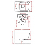 Artceram A16 WC Wiszący biały 36x52 cm ASV00301;00