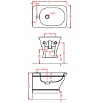 Artceram Civitas Bidet Wiszący biały 36x54 cm CIB00101;00