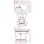 Artceram Civitas Bidet Stojący biały 36x54 cm CIB00201;00