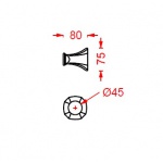 Artceram Civitas Haczyk Chrom CIA01571