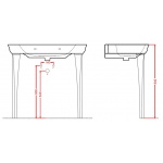 Artceram Civitas Nogi ceramiczne /2szt./ Białe CIC00201;00