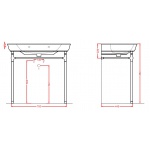 Artceram Civitas Stelaż Umywalkowy Chrom CIA00471