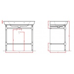 Artceram Civitas Stelaż Umywalkowy Chrom CIA00571