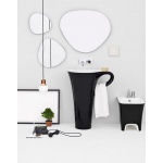Artceram Cup Umywalka Wolnostojąca 70x50cm Czarna L3710 / OSL00401;50