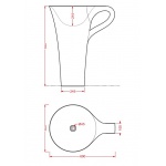 Artceram Cup Umywalka Wolnostojąca 70x50cm Czarna L3710 / OSL00401;50