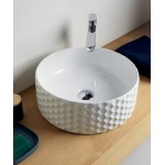 Artceram Esagono Umywalka stawiana na blat Ø40 cm Biała OSL01301;00