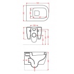 Artceram Faster WC Wiszący biały 37x53 cm FSV00301;00