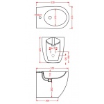 Artceram File 2.0 Bidet Stojący biały 36x52 cm FLB00201;00