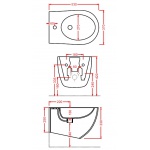Artceram File 2.0 Bidet Wiszący biały 36x52 cm FLB00101;00