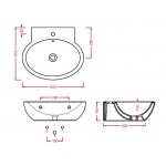 Artceram File 2.0 Umywalka ścienna 60x51 cm Biała FLL00201;00