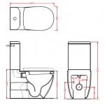 Artceram File 2.0 WC kompakt biały 37x67 cm FLV00301;00