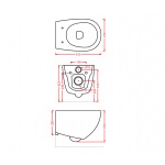 Artceram File 2.0 WC Wiszący biały 36x52 cm FLV00401;30