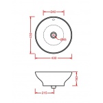 Artceram Fuori 1 Umywalka Stawiana na Blat 40cm cm Biała L310 / TFL00201;00