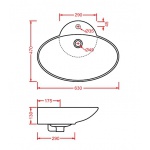Artceram Fuori 3 Umywalka Stawiana na Blat 63x47 cm Biała L330 / TFL00401;00