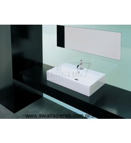 Artceram Fuori Box 80 Umywalka stawiana na blat/ścienna 80x47 cm Biała L290 / TFL02601;00