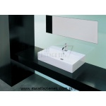 Artceram Fuori Box 80 Umywalka stawiana na blat/ścienna 80x47 cm Biała L290 / TFL02601;00