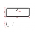 Artceram Gea 90 Umywalka podblatowa 90x33 cm Biała L120 / GEL00201;00