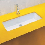 Artceram Gea 90 Umywalka podblatowa 90x33 cm Biała L120 / GEL00201;00