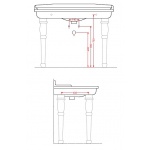 Artceram Hermitage Nogi ceramiczne /2 szt/ białe EE15 / HEC00301;00