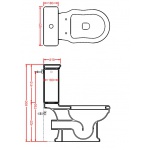Artceram Hermitage Spłuczka 41x42 cm Biała EE04 / HEC00101;00