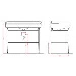 Artceram Hermitage Stelaż Umywalkowy Chrom HEA01771