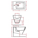 Artceram Jazz Bidet Wiszący 33x36 cm Biały JZ02 / JZB00101;00