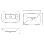 Artceram Jazz Umywalka Stawiana na Blat 60x40cm Biała JZ15 / JZL00201;00