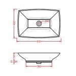 Artceram Jazz Umywalka Stawiana na Blat 60x40cm Biała JZ15 / JZL00201;00