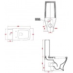 Artceram Jazz WC Stojący 36x54 cm Biały JZ05 / JZV00301;00