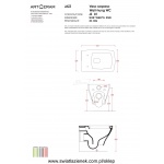 Artceram Jazz WC Wiszący 36x53 cm biały JZ01 / JZV00101;00