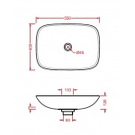 Artceram La Fontana Umywalka stawiana na blat 55x40 cm Biała LFL00601;00