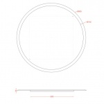 Artceram Lustro Round 80 cm Ścienne ACS009