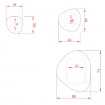Artceram Lustro Stone Ścienne ACS004