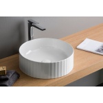Artceram Millerighe Umywalka stawiana na blat Ø44 cm Biała OSL01001;00