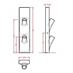 Artceram One Shot Sotto Sopra Ceramiczny Zestaw Akcesoriów Biały OSC00301;00