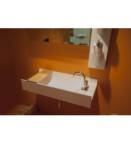 Artceram One Shot TT Umywalka stawiana na blat/ścienna 90x40 cm Biała OSL01101;00