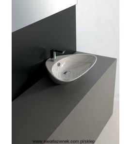 Artceram Plettro Umywalka Stawiana na Blat 60x45cm Biała L2100 / PTL00101;00